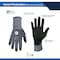 Ge Coated Gloves, Micro Foam Nitrile, Gray/Black, M 24 PK GG217M - alternate 3